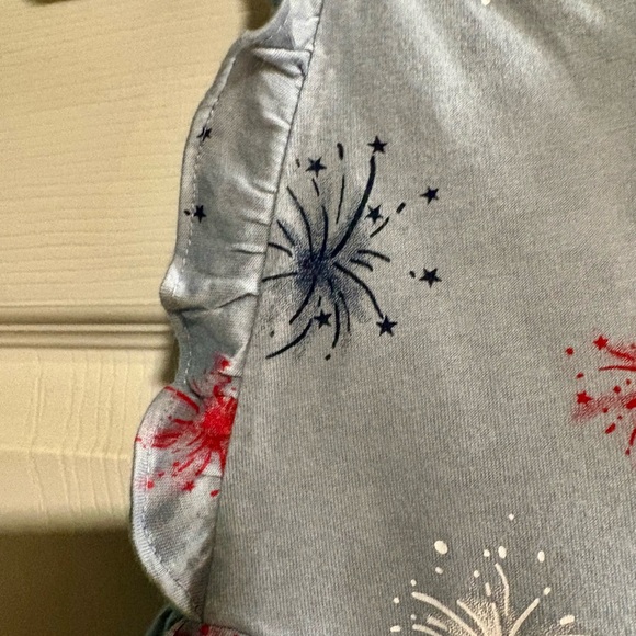 Carter's Red White Blue Fireworks Cotton Sundress Patriot 4th of July Summer - Picture 3 of 4